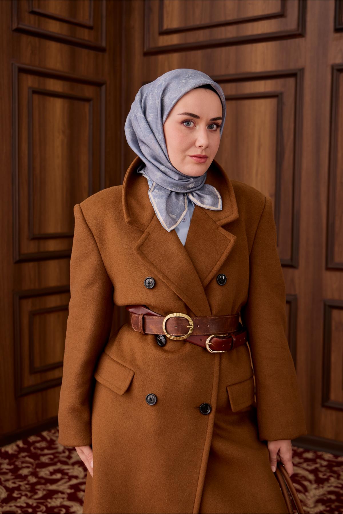 Yeni Sezon Twill İpek Eşarp 11487-02 - İthalesarponline.com - Yeni Sezon Twill İpek Eşarp - Silk Home