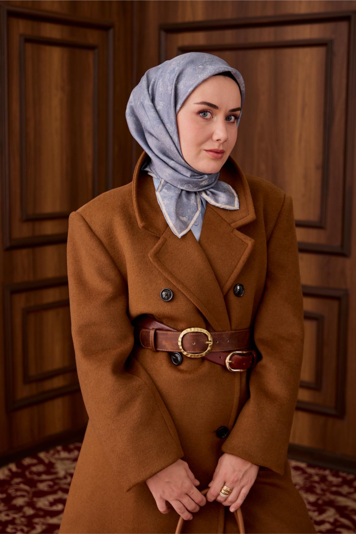 Yeni Sezon Twill İpek Eşarp 11487-02 - İthalesarponline.com - Yeni Sezon Twill İpek Eşarp - Silk Home