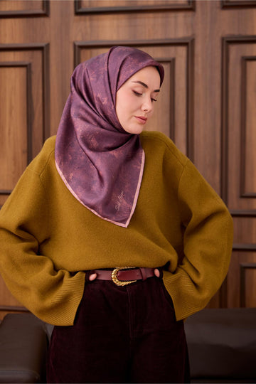 Yeni Sezon Twill İpek Eşarp 11487-30 - İthalesarponline.com - Yeni Sezon Twill İpek Eşarp - Silk Home