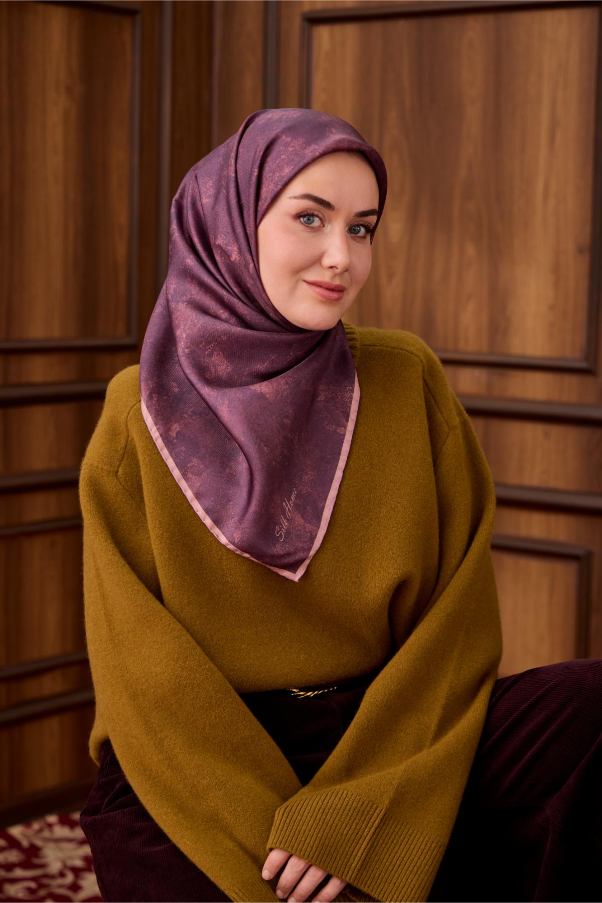 Yeni Sezon Twill İpek Eşarp 11487-30 - İthalesarponline.com - Yeni Sezon Twill İpek Eşarp - Silk Home