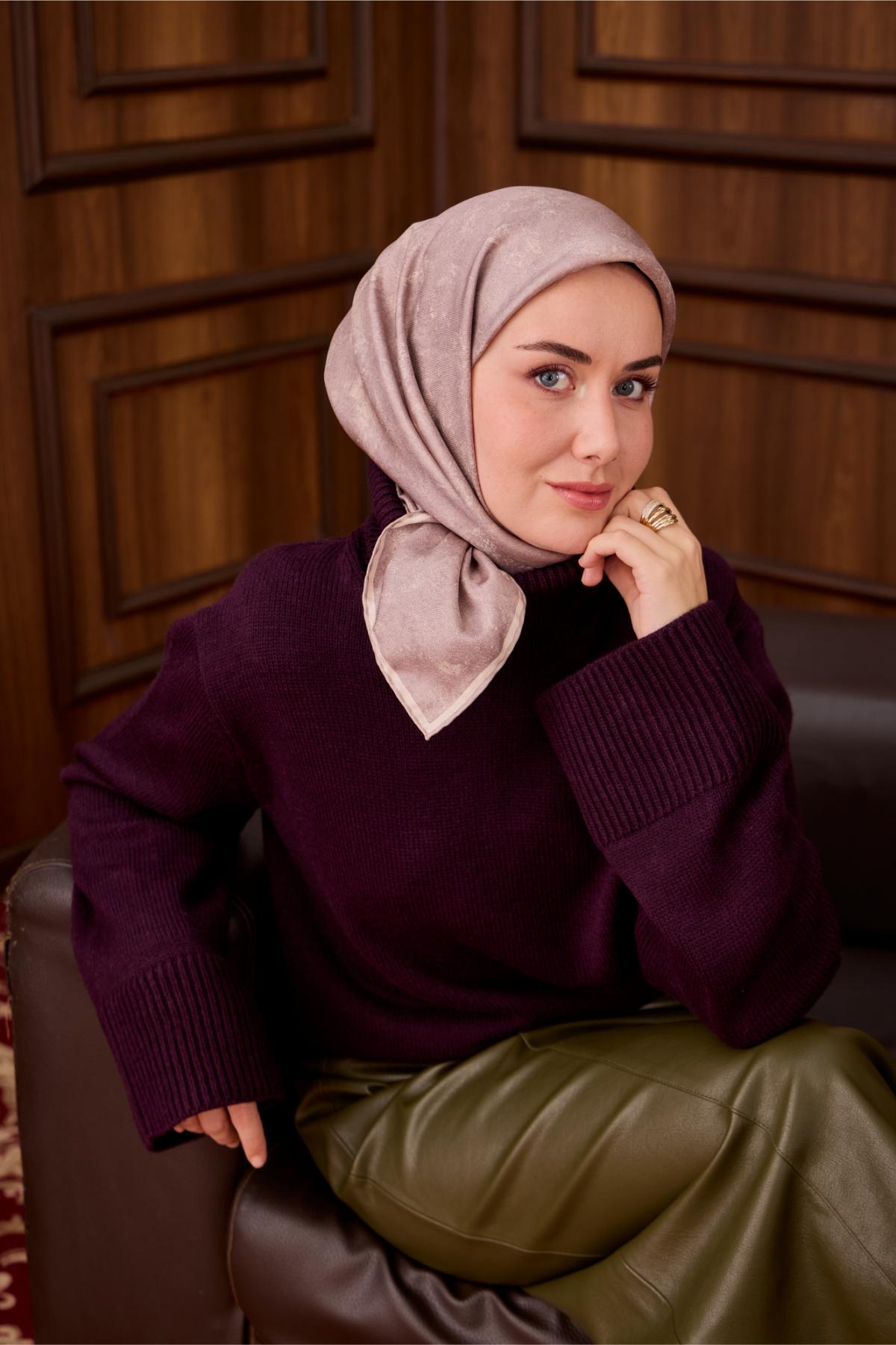 Yeni Sezon Twill İpek Eşarp 11487-39 - İthalesarponline.com - Yeni Sezon Twill İpek Eşarp - Silk Home