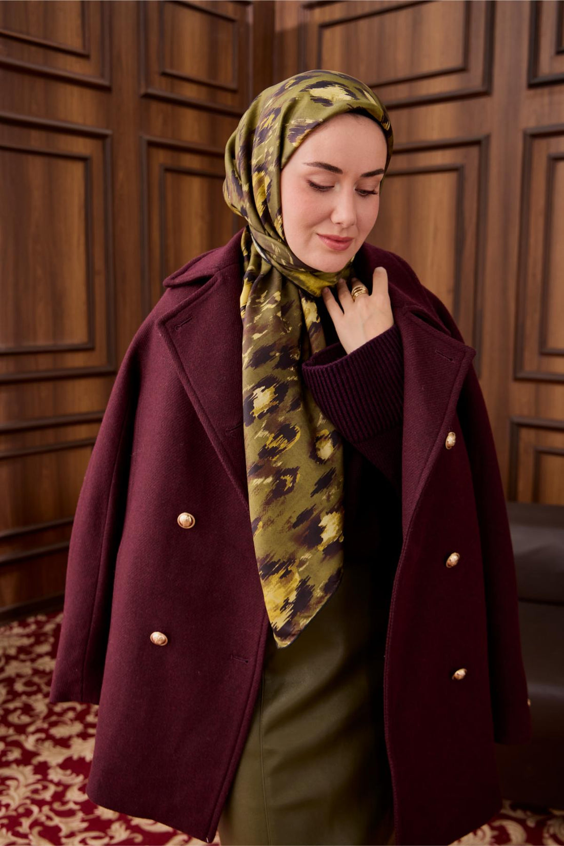 Yeni Sezon Twill İpek Eşarp 11492-02 - İthalesarponline.com - Yeni Sezon Twill İpek Eşarp - Silk Home