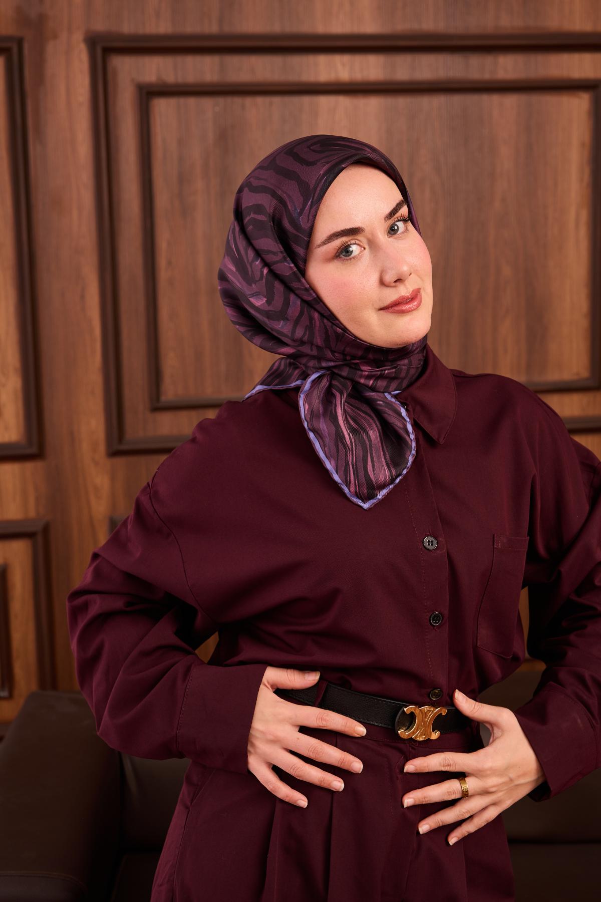 Yeni Sezon Twill İpek Eşarp 11495-28 - İthalesarponline.com - Yeni Sezon Twill İpek Eşarp - Silk Home