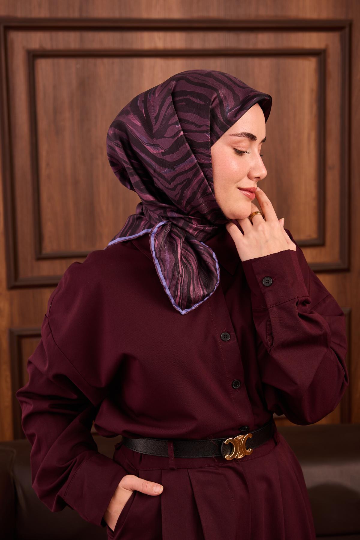 Yeni Sezon Twill İpek Eşarp 11495-28 - İthalesarponline.com - Yeni Sezon Twill İpek Eşarp - Silk Home