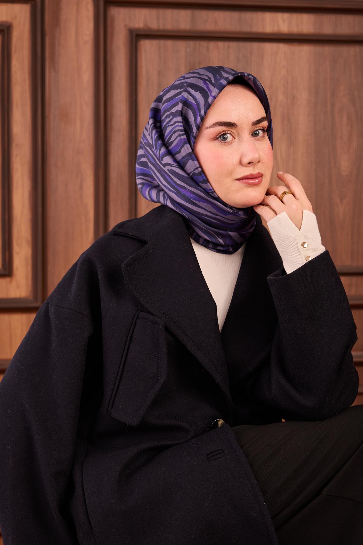 Yeni Sezon Twill İpek Eşarp 11495-33 - İthalesarponline.com - Yeni Sezon Twill İpek Eşarp - Silk Home