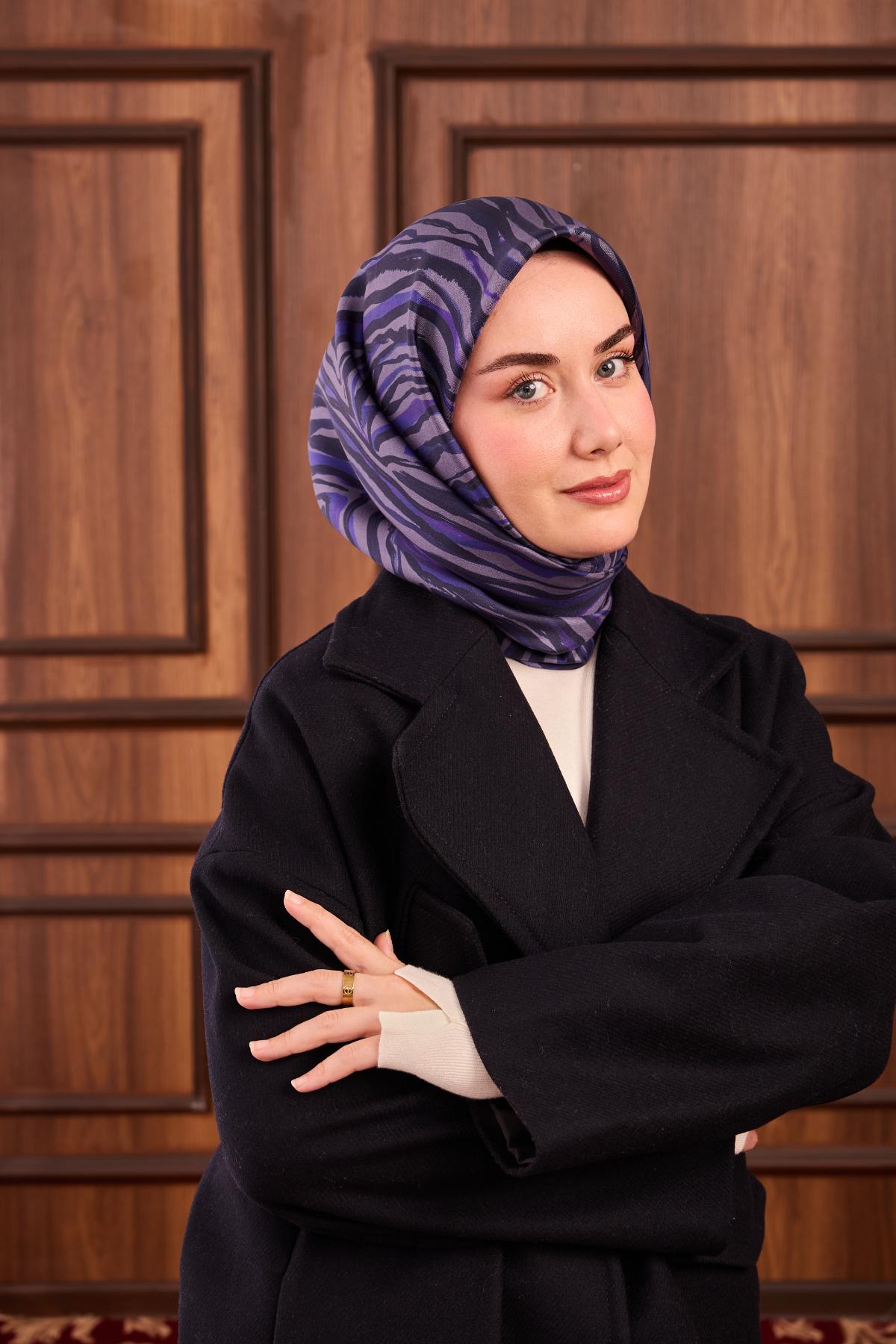 Yeni Sezon Twill İpek Eşarp 11495-33 - İthalesarponline.com - Yeni Sezon Twill İpek Eşarp - Silk Home