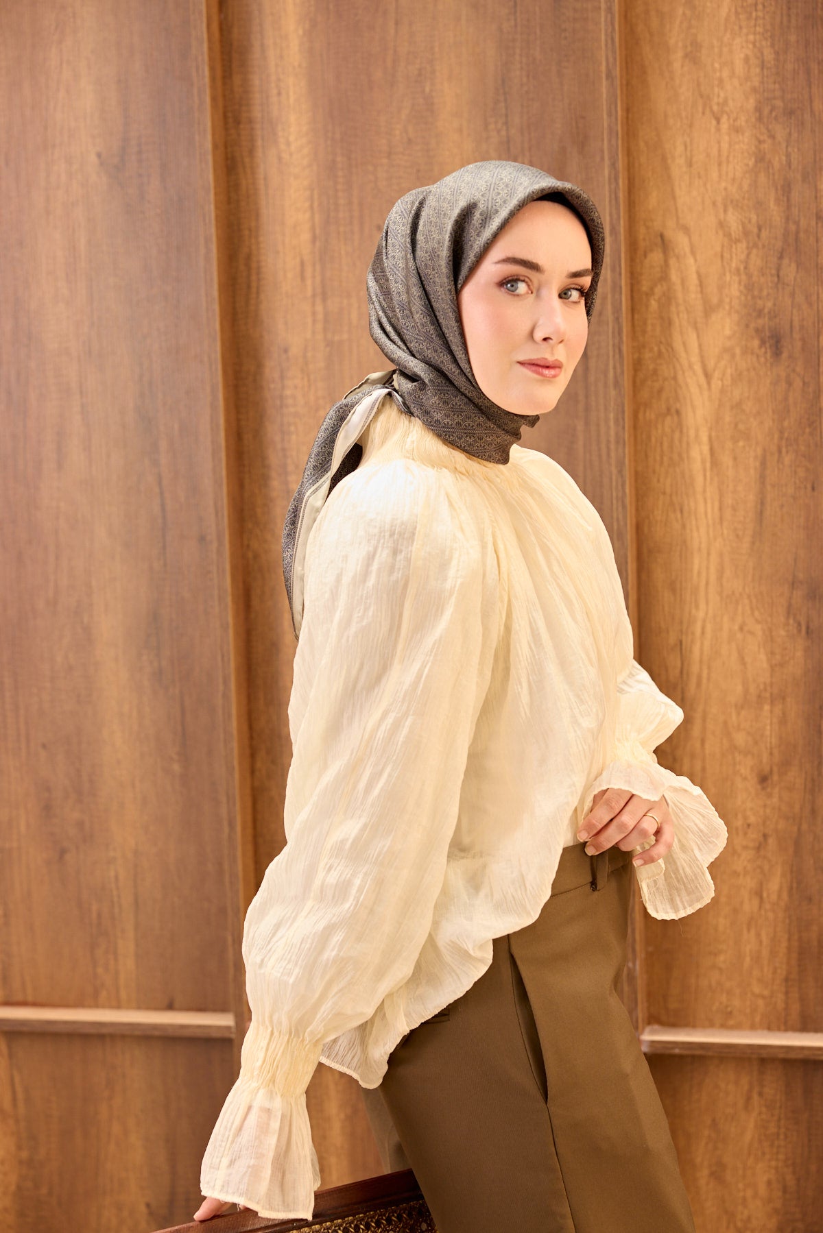 Silk Home Twill İpek Eşarp Mono Eşarp 11532-14