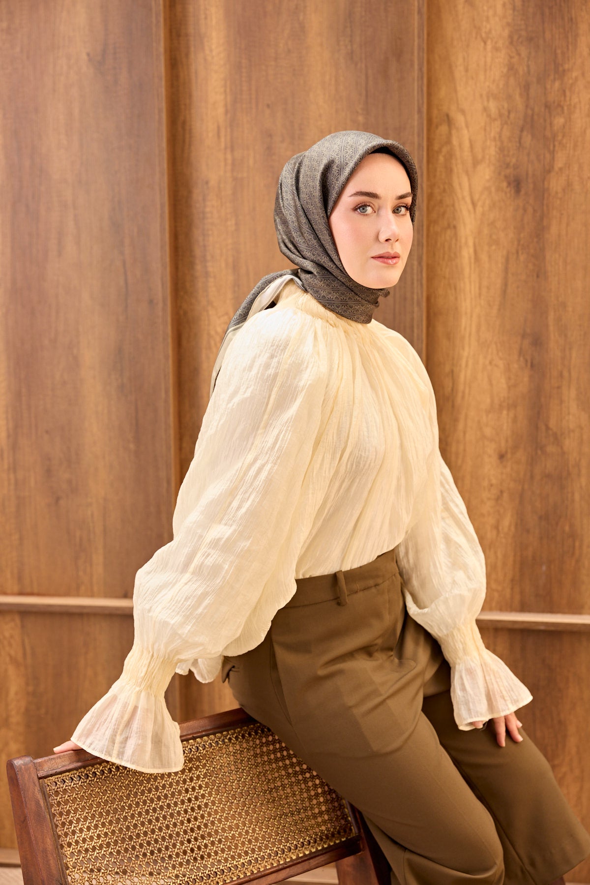 Silk Home Twill İpek Eşarp Mono Eşarp 11532-14