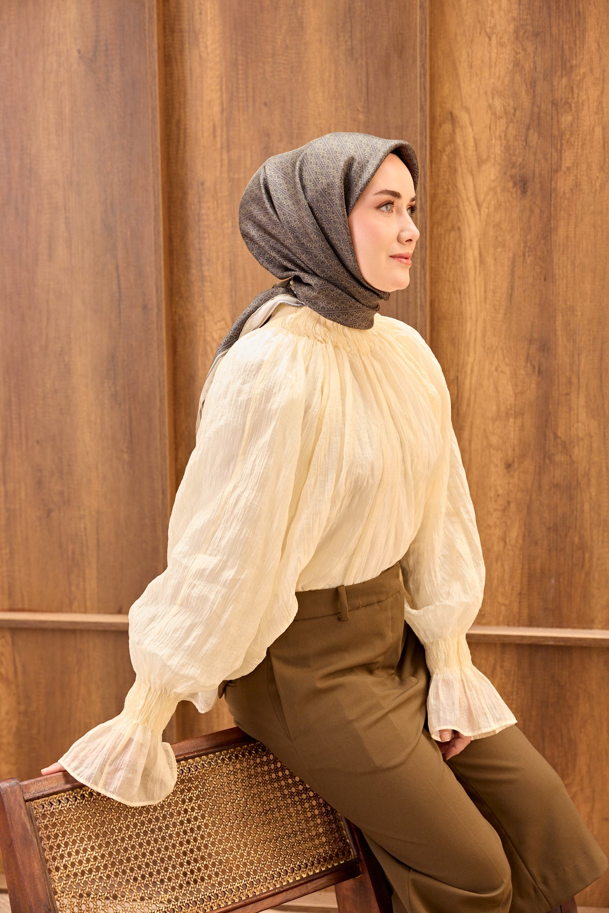 Silk Home Twill İpek Eşarp Mono Eşarp 11532-14
