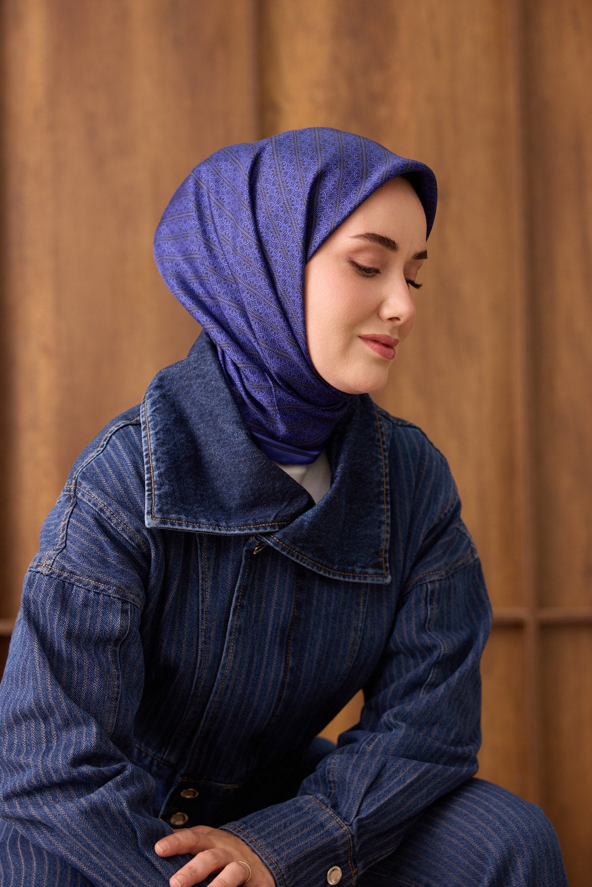 Silk Home Twill İpek Eşarp Mono Eşarp 11532-15