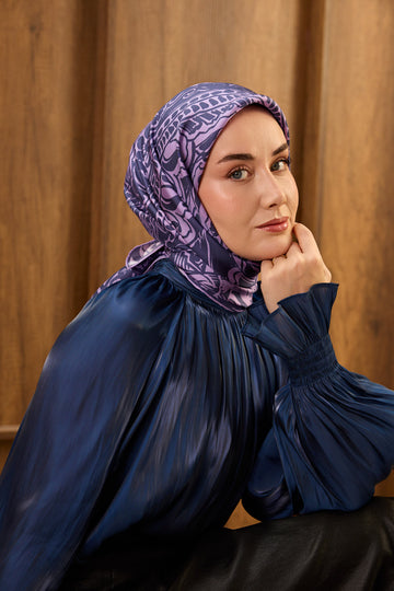 Silk Home Twill İpek Eşarp Mandala  11535-10