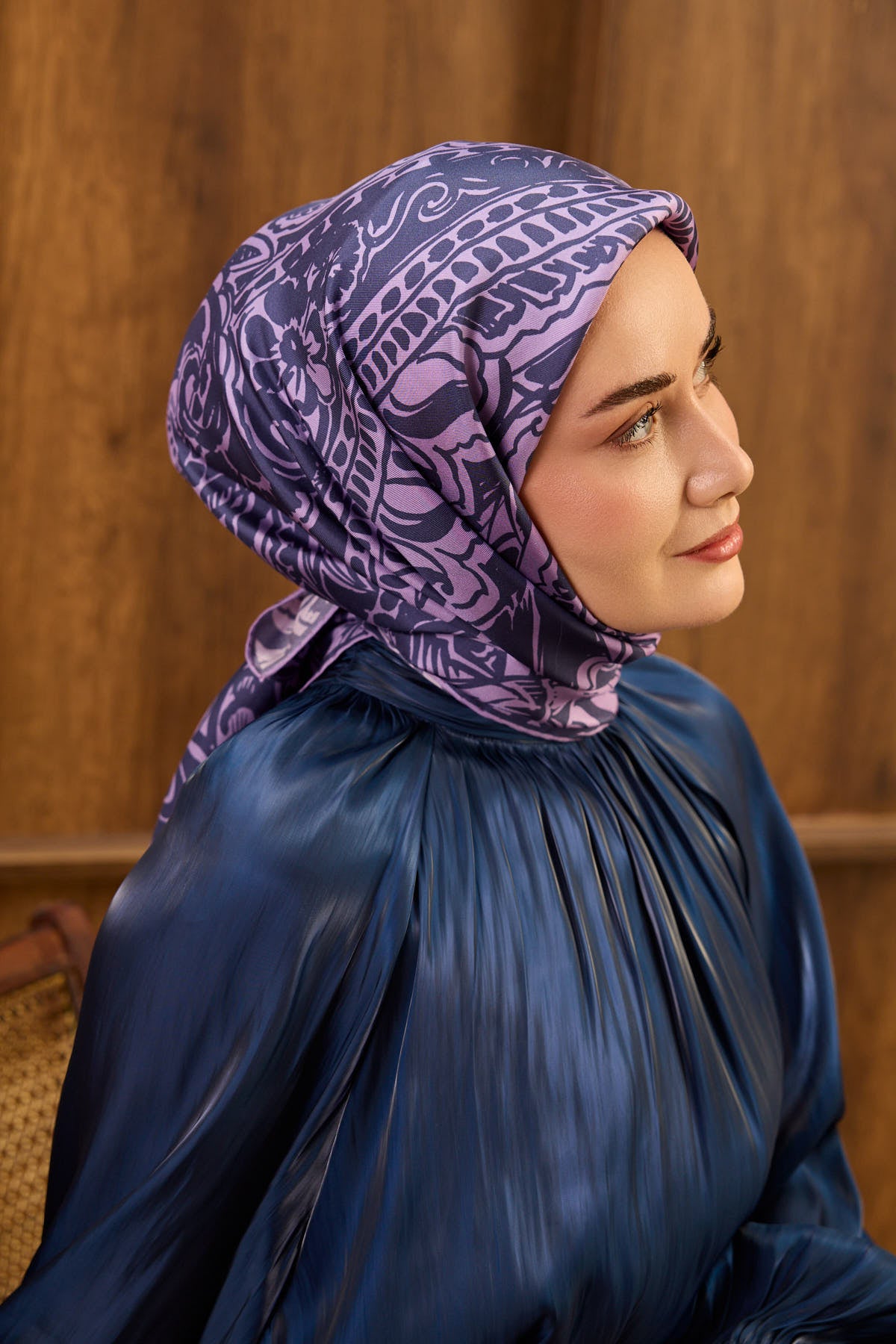 Silk Home Twill İpek Eşarp Mandala  11535-10