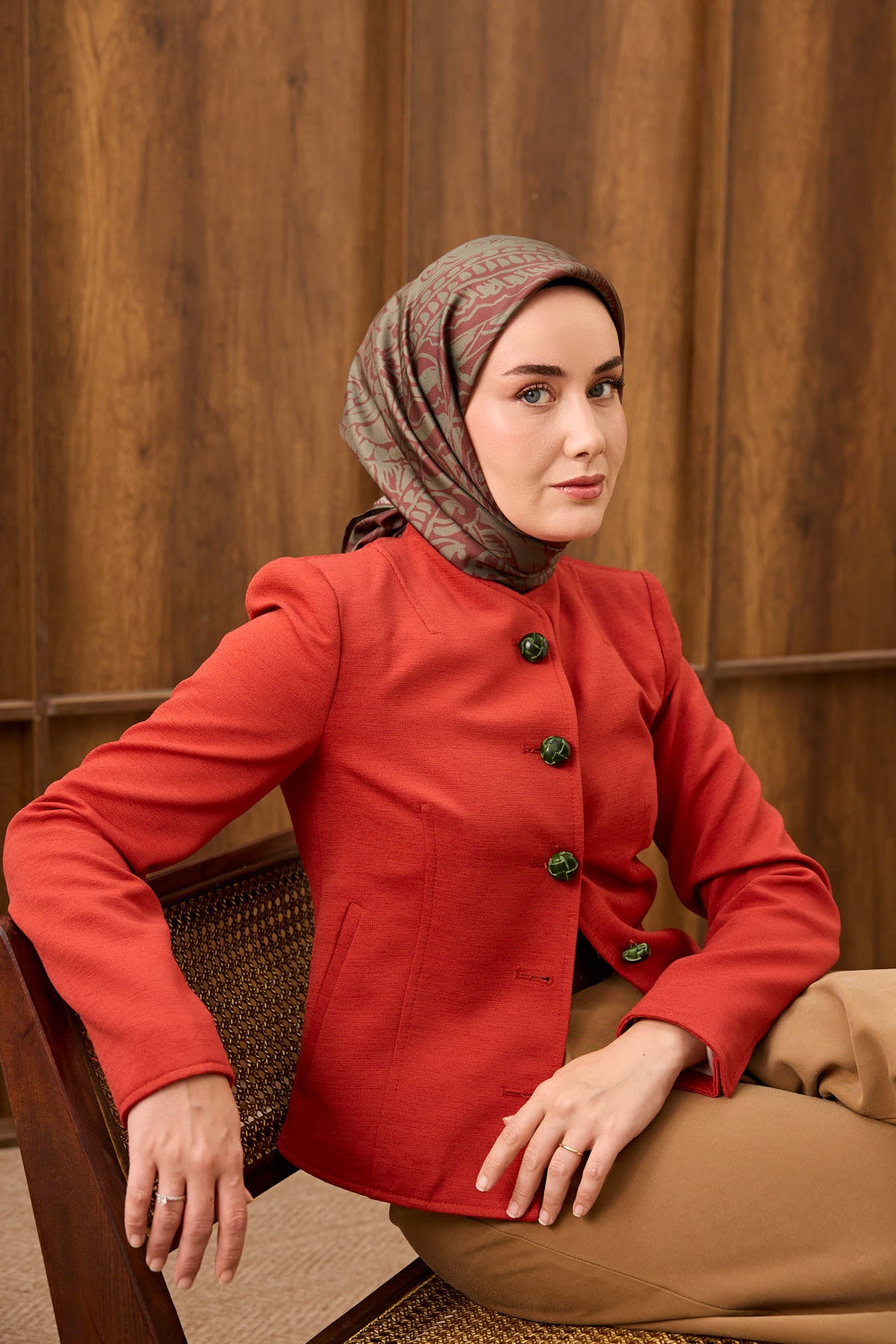 Silk Home Twill İpek Eşarp Mandala  11535-25