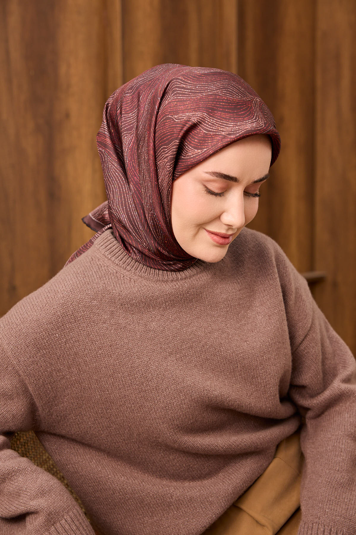 Silk Home Twill İpek Eşarp Minimal Eşarp  11537-12