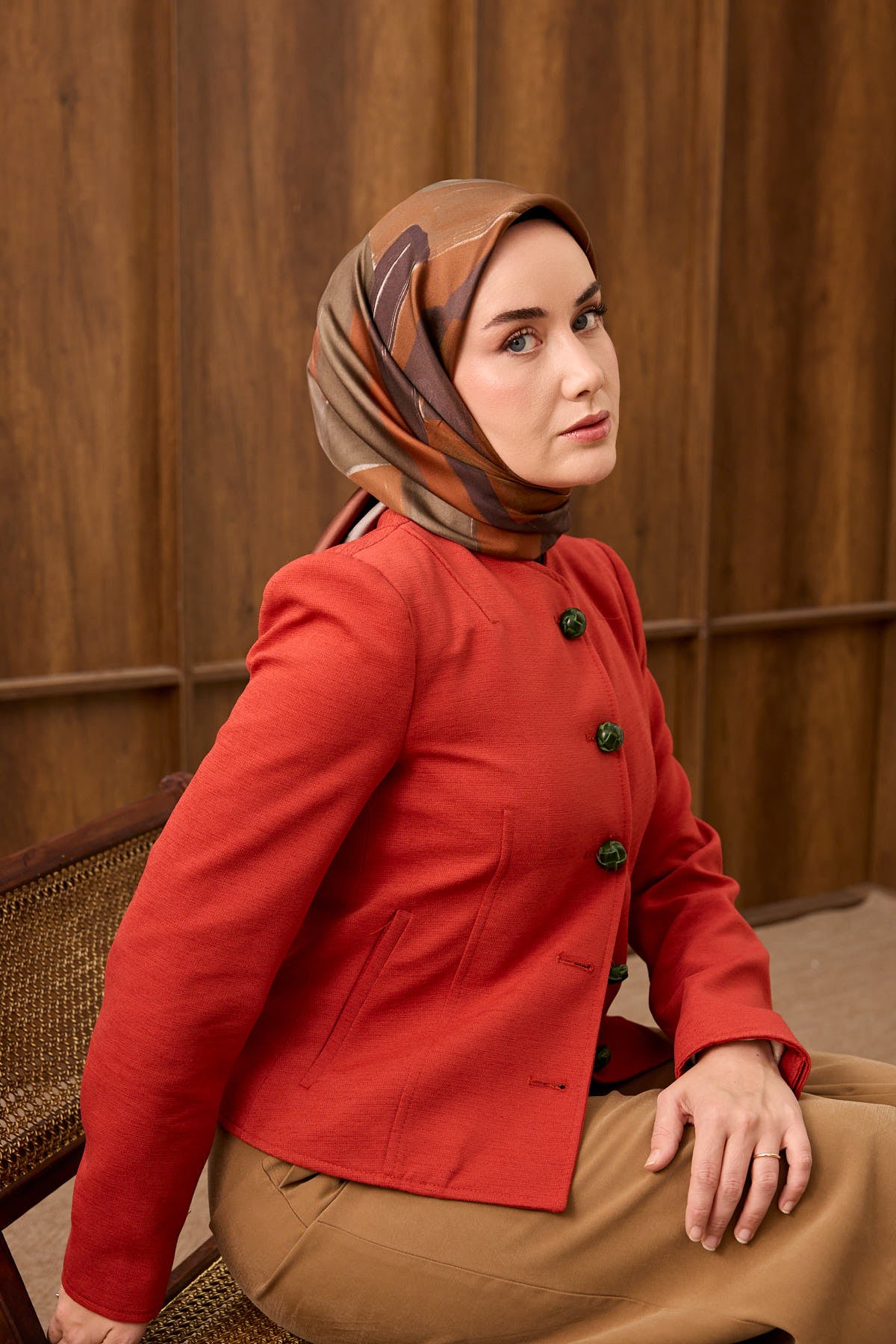 Silk Home Twill İpek Eşarp Painterly  11538-08