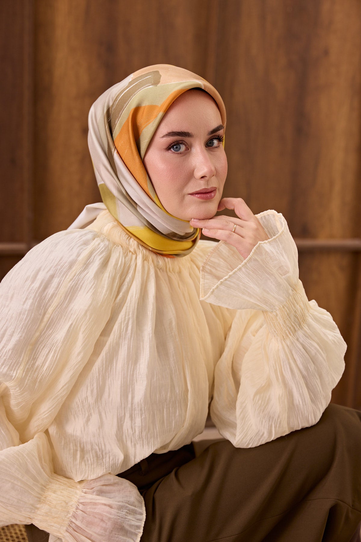 Silk Home Twill İpek Eşarp Painterly  11538-13