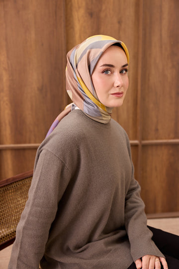 Silk Home Twill İpek Eşarp Painterly  11538-18