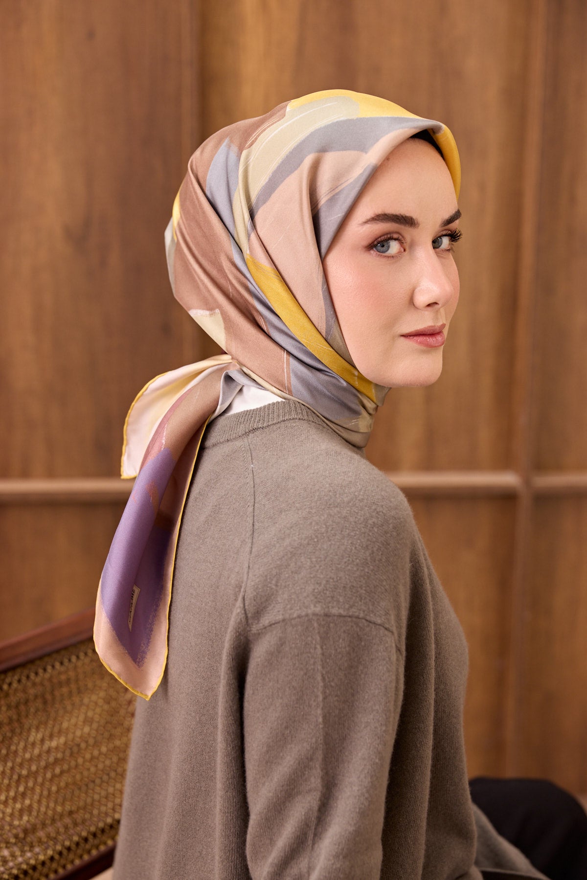 Silk Home Twill İpek Eşarp Painterly  11538-18