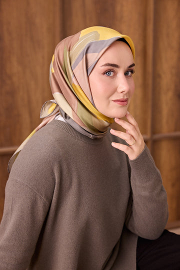 Silk Home Twill İpek Eşarp Painterly  11538-19