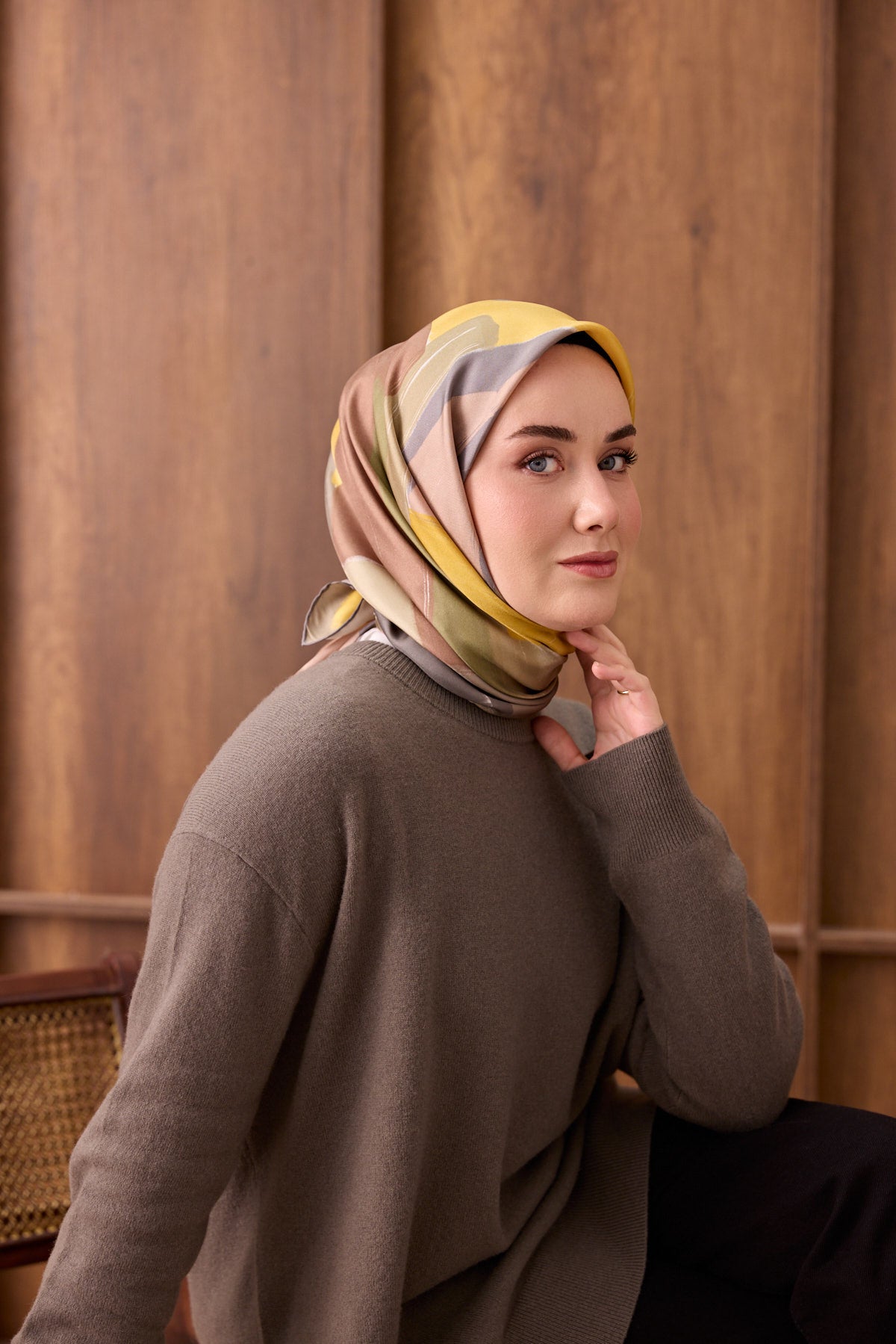 Silk Home Twill İpek Eşarp Painterly  11538-19