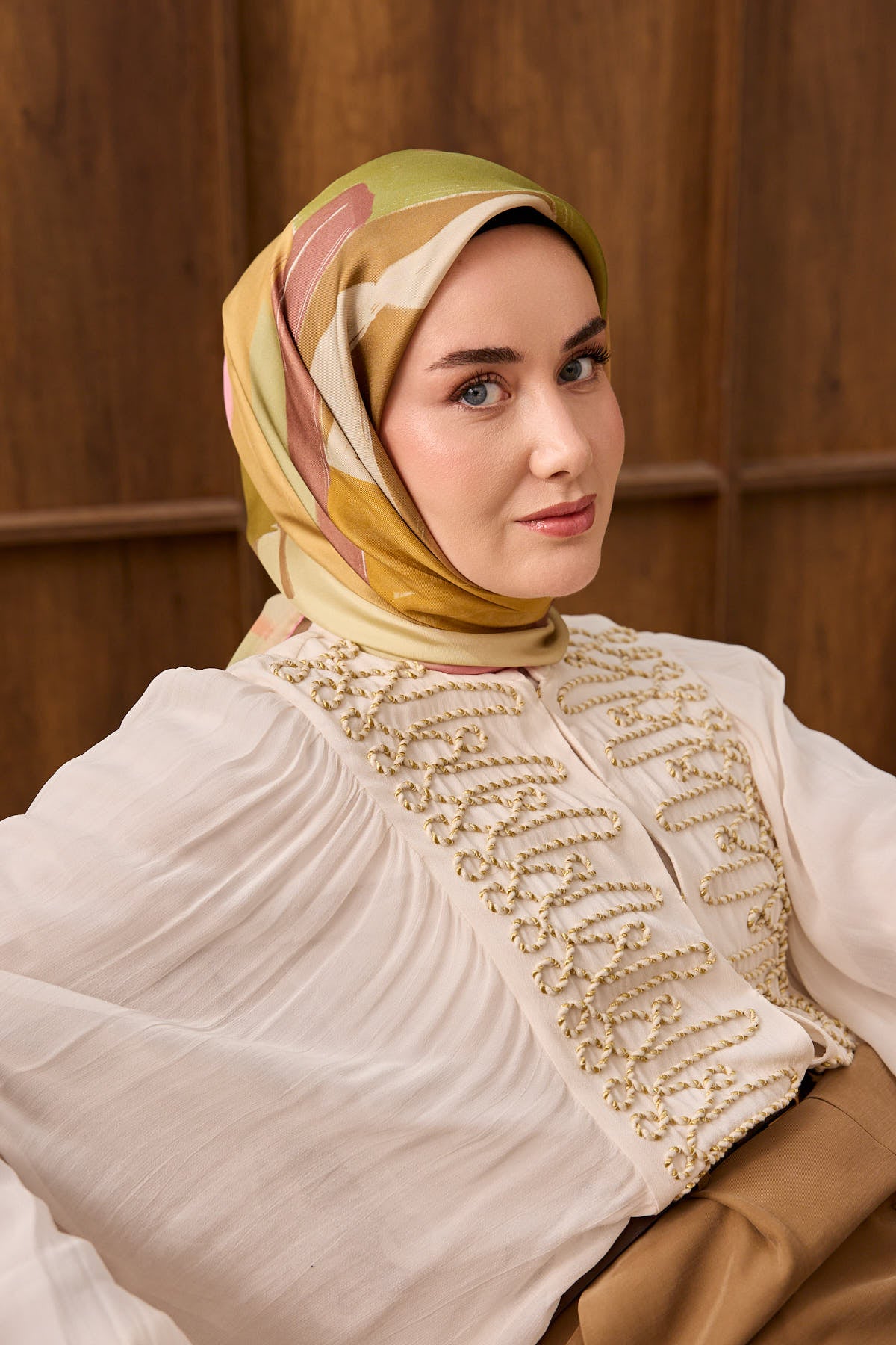 Silk Home Twill İpek Eşarp Painterly  11538-20