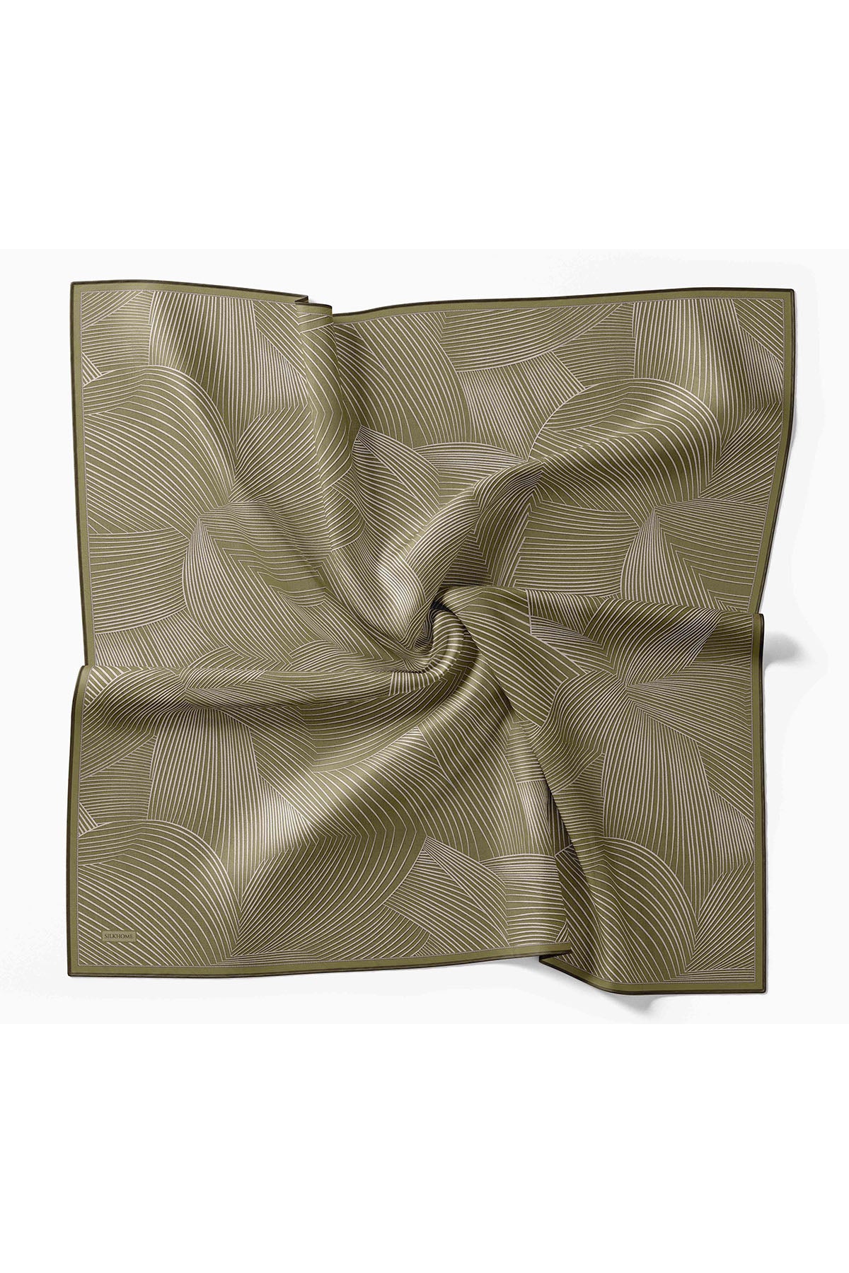 Silk Home Twill İpek Eşarp Fluid Lines 11550-14