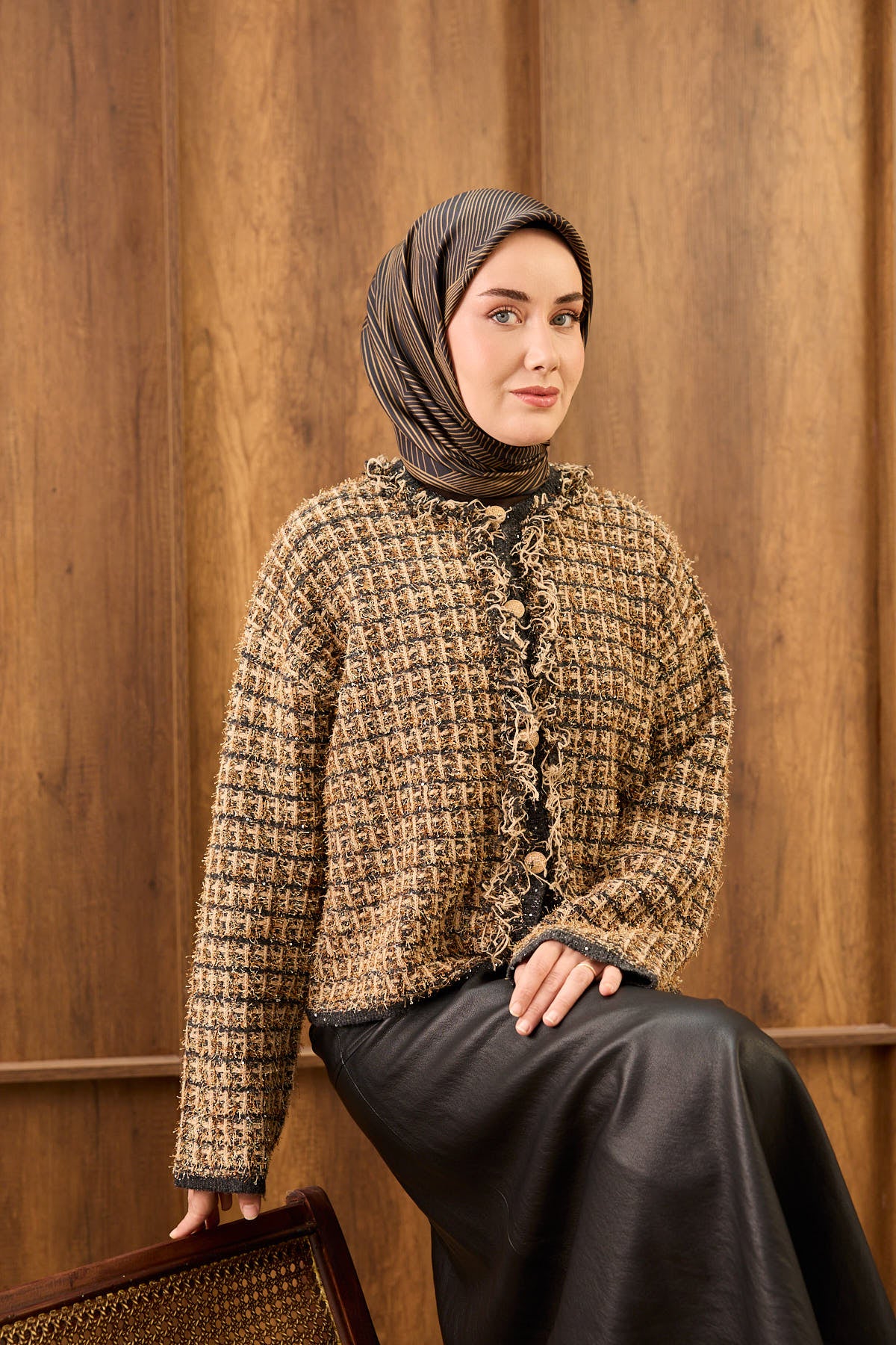 Silk Home Twill İpek Eşarp Fluid Lines 11550-18