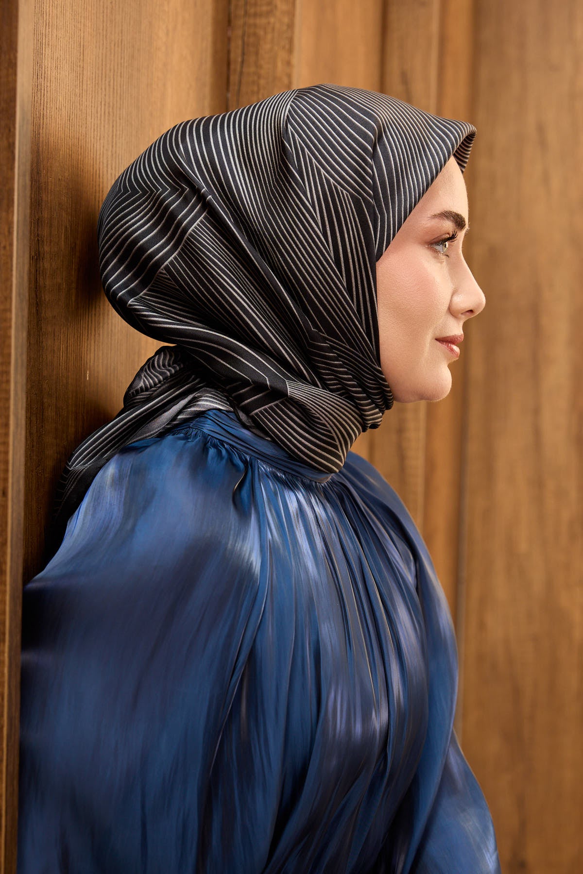 Silk Home Twill İpek Eşarp Fluid Lines 11550-19