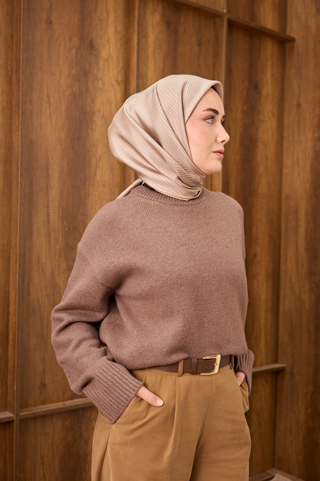 Silk Home Twill İpek Eşarp Fluid Lines 11550-25