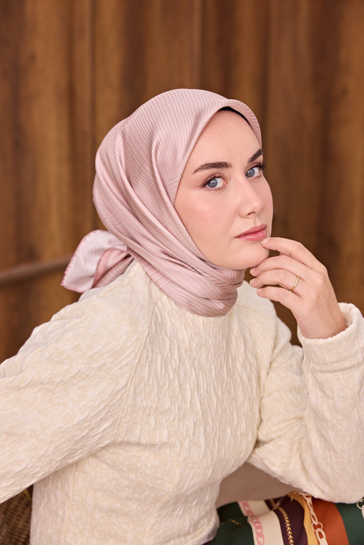 Silk Home Twill İpek Eşarp Fluid Lines 11550-26