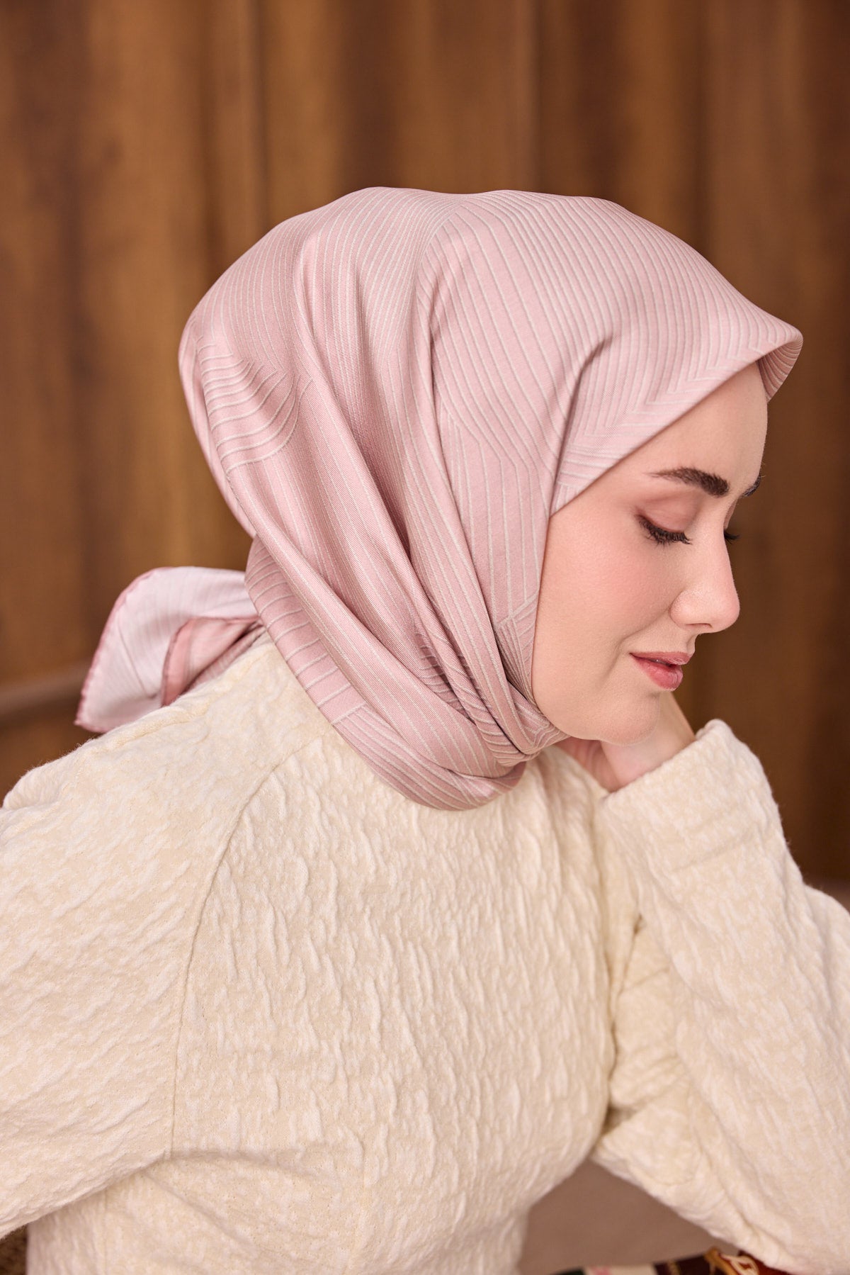 Silk Home Twill İpek Eşarp Fluid Lines 11550-26