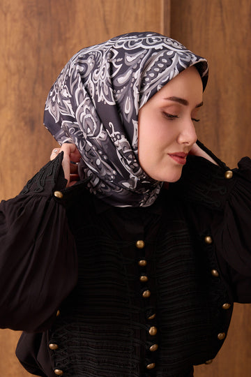 Silk Home Twill İpek Eşarp Ethnic Paisley 11553-08