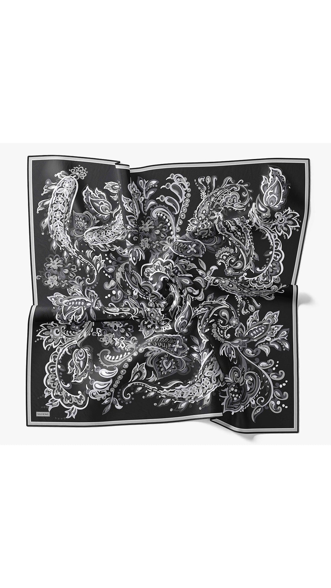 Silk Home Twill İpek Eşarp Ethnic Paisley 11553-08