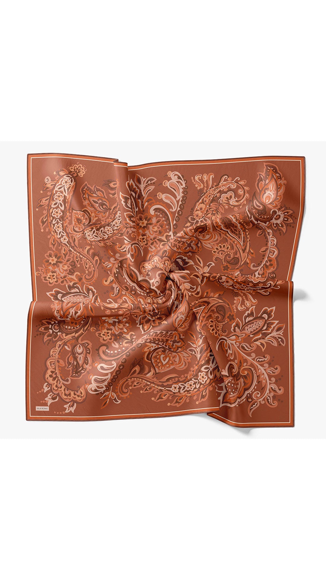 Silk Home Twill İpek Eşarp Ethnic Paisley 11553-19