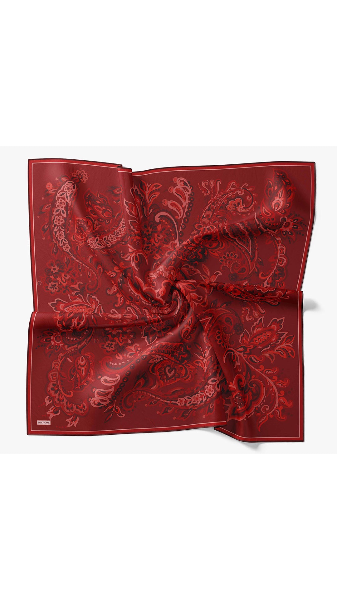 Silk Home Twill İpek Eşarp Ethnic Paisley 11553-21