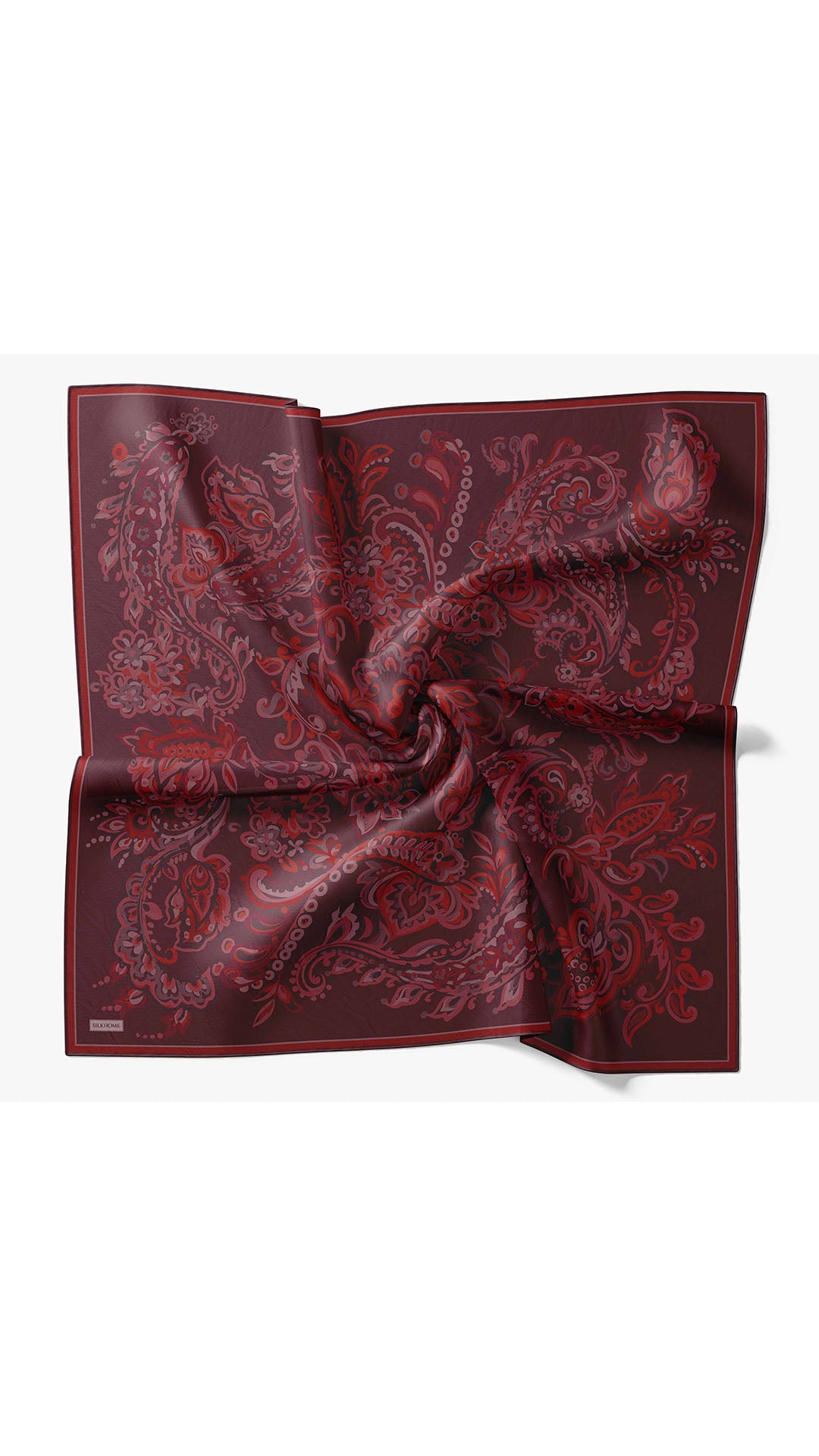 Silk Home Twill İpek Eşarp Ethnic Paisley 11553-22