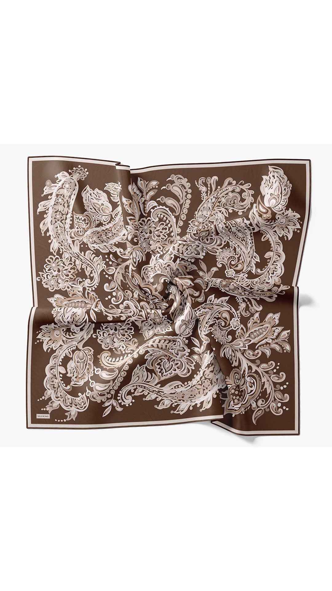 Silk Home Twill İpek Eşarp Ethnic Paisley 11553-25