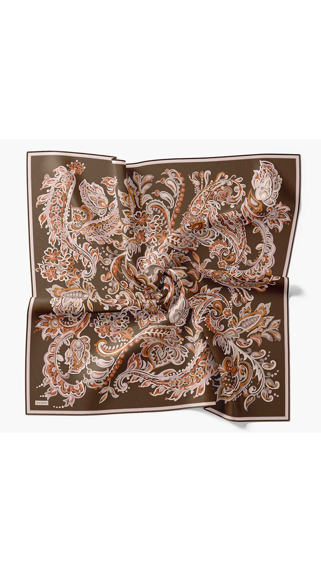 Silk Home Twill İpek Eşarp Ethnic Paisley 11553-26