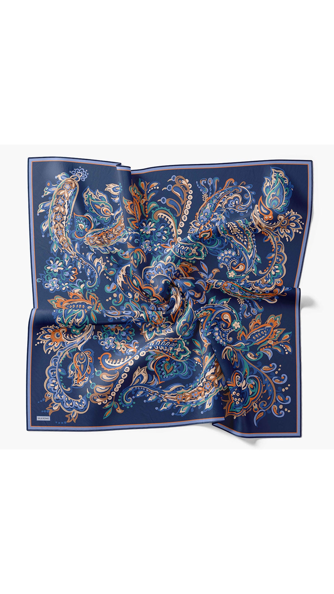 Silk Home Twill İpek Eşarp Ethnic Paisley 11553-28