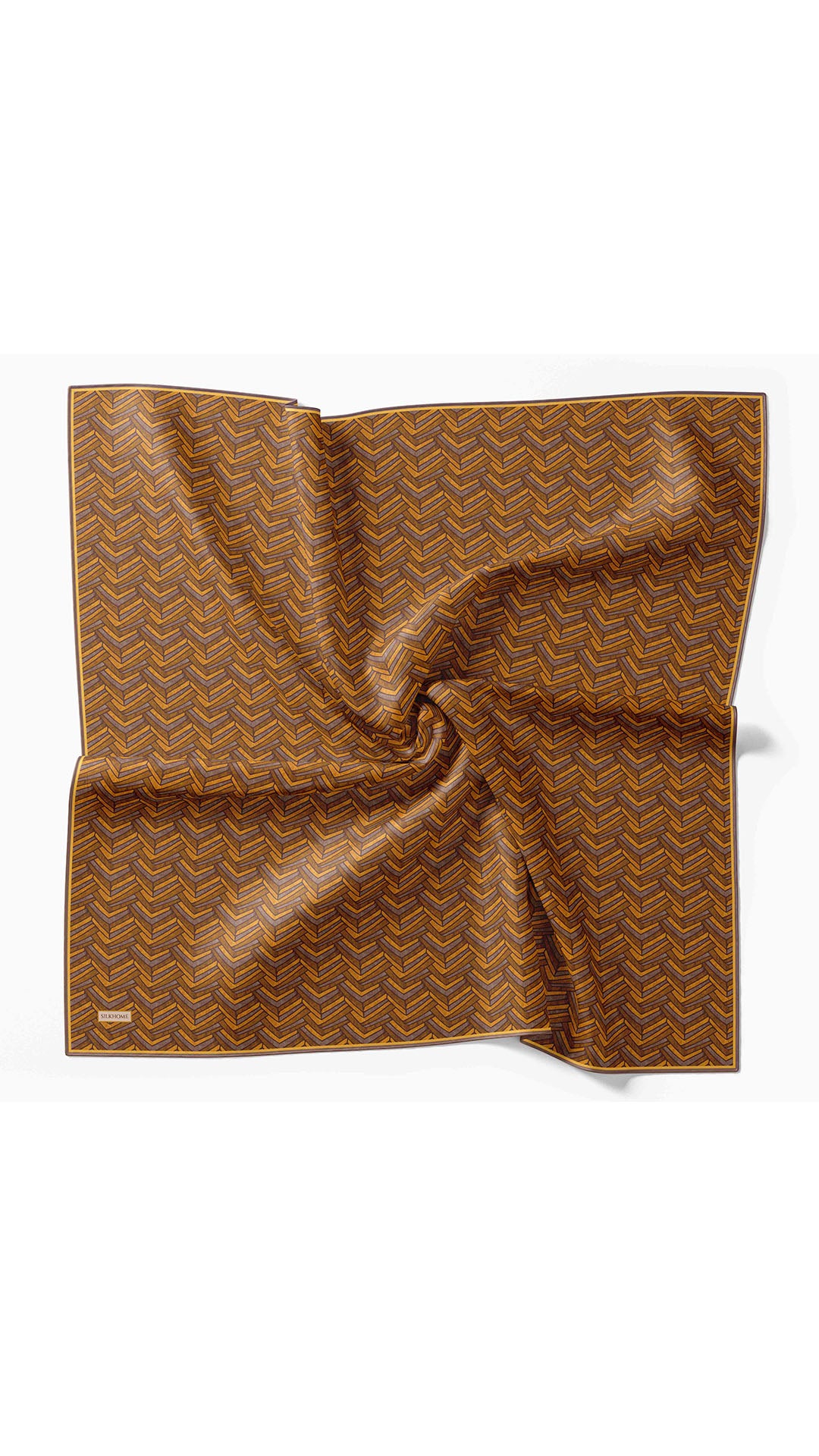 Silk Home Twill İpek Eşarp Geometric Pattern 11555-05