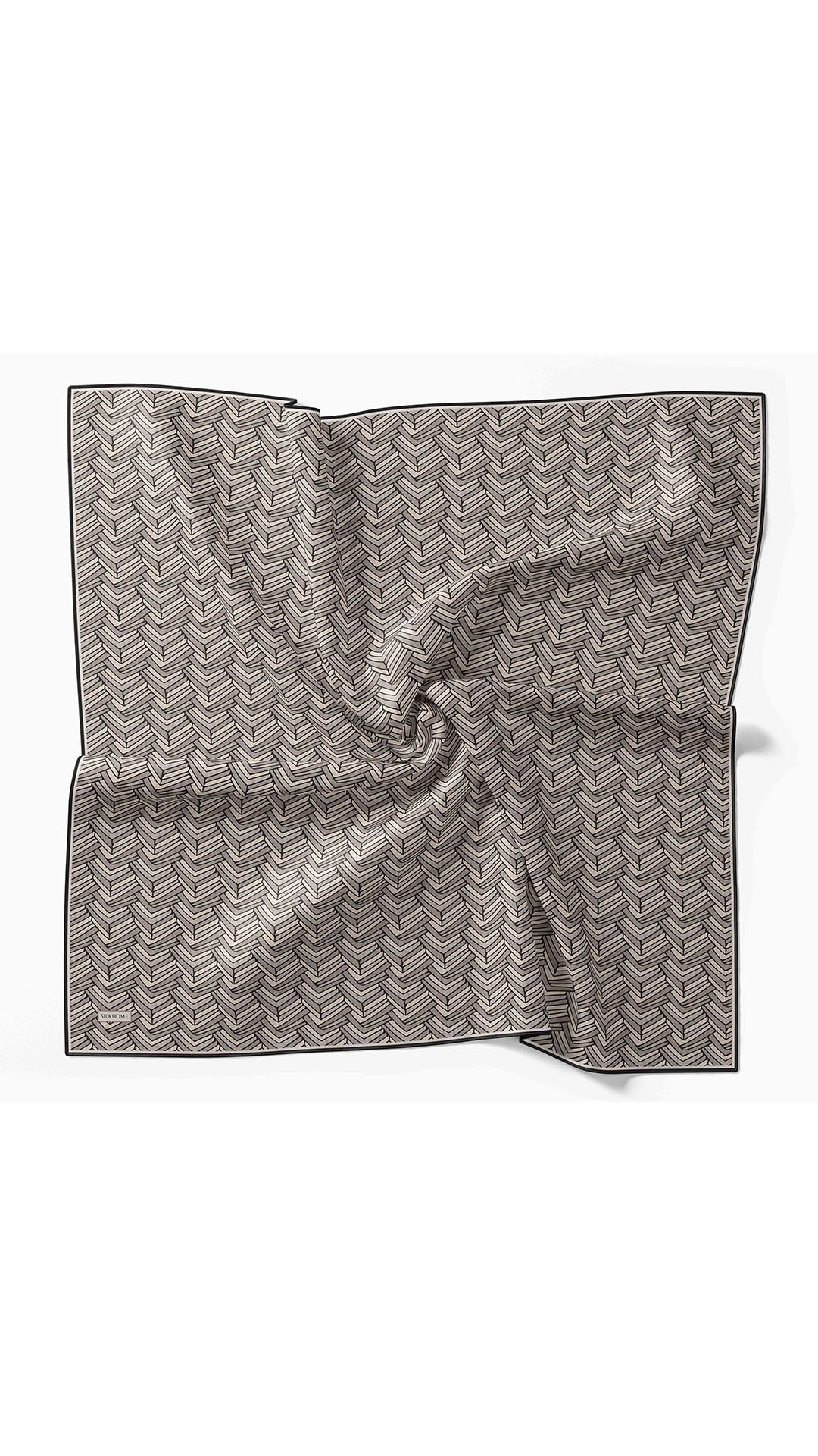 Silk Home Twill İpek Eşarp Geometric Pattern 11555-07