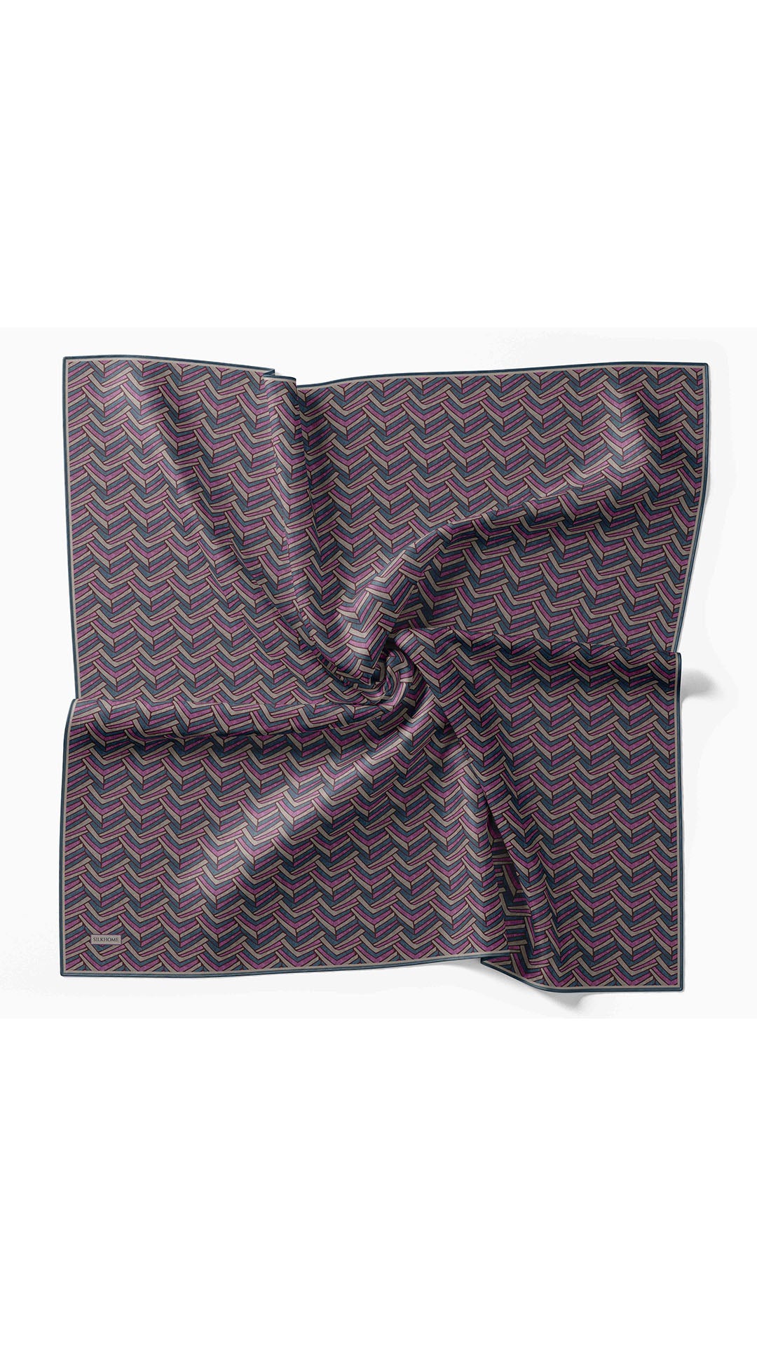 Silk Home Twill İpek Eşarp Geometric Pattern 11555-21