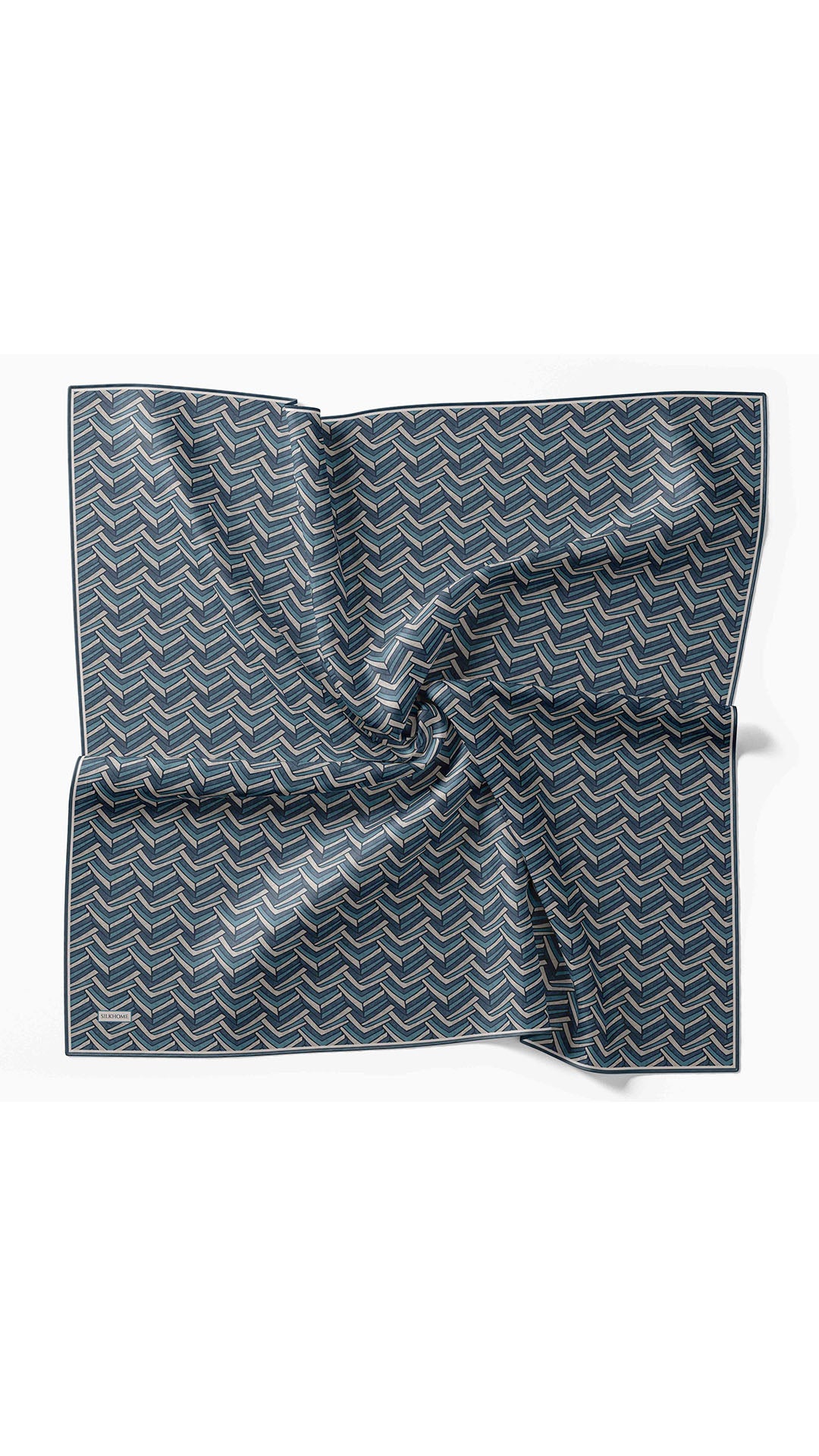 Silk Home Twill İpek Eşarp Geometric Pattern 11555-22