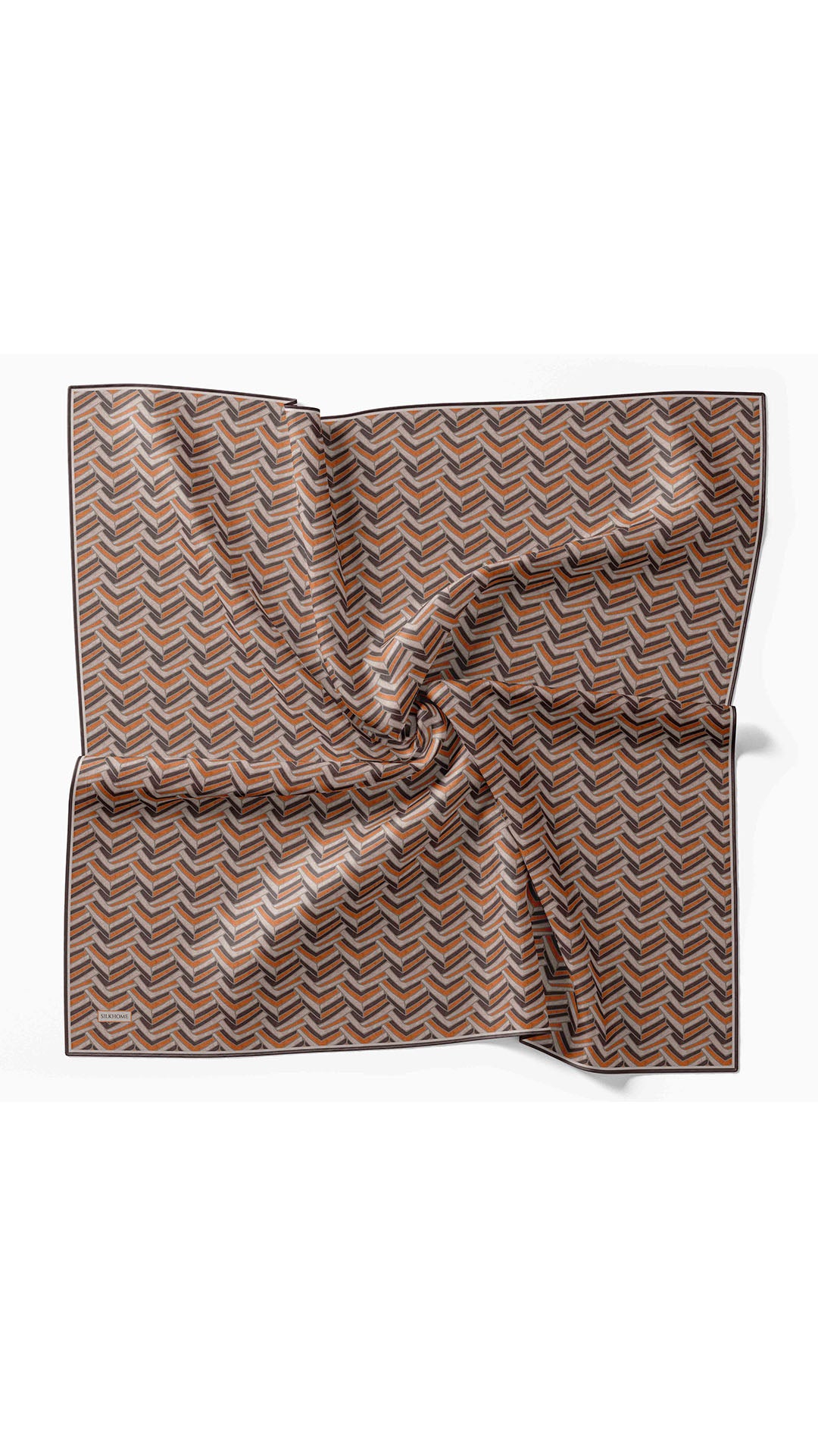 Silk Home Twill İpek Eşarp Geometric Pattern 11555-24
