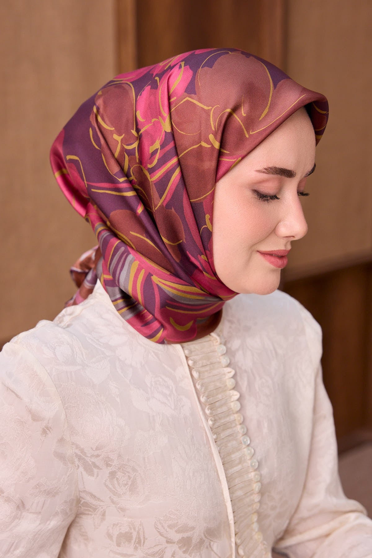 Silk Home Twill İpek Eşarp Vintage Floral 11557-12