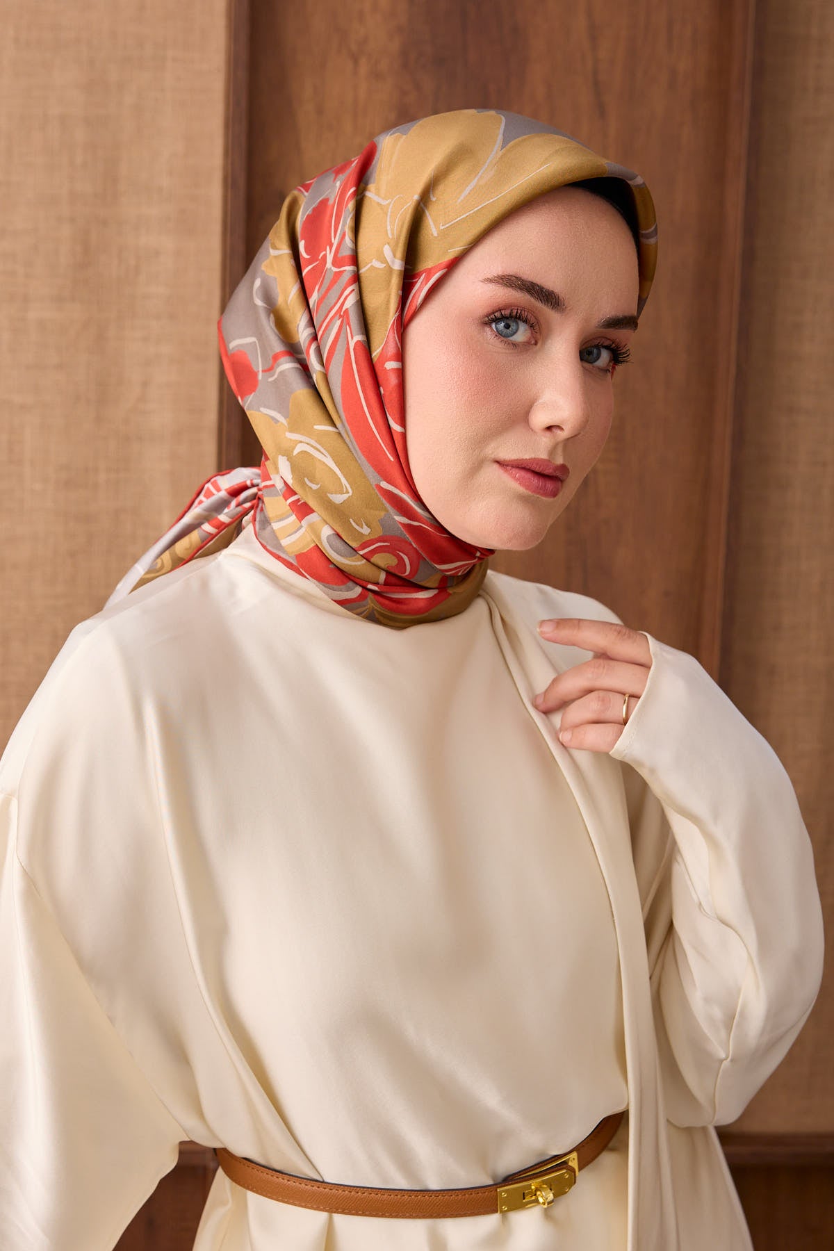 Silk Home Twill İpek Eşarp Vintage Floral 11557-14