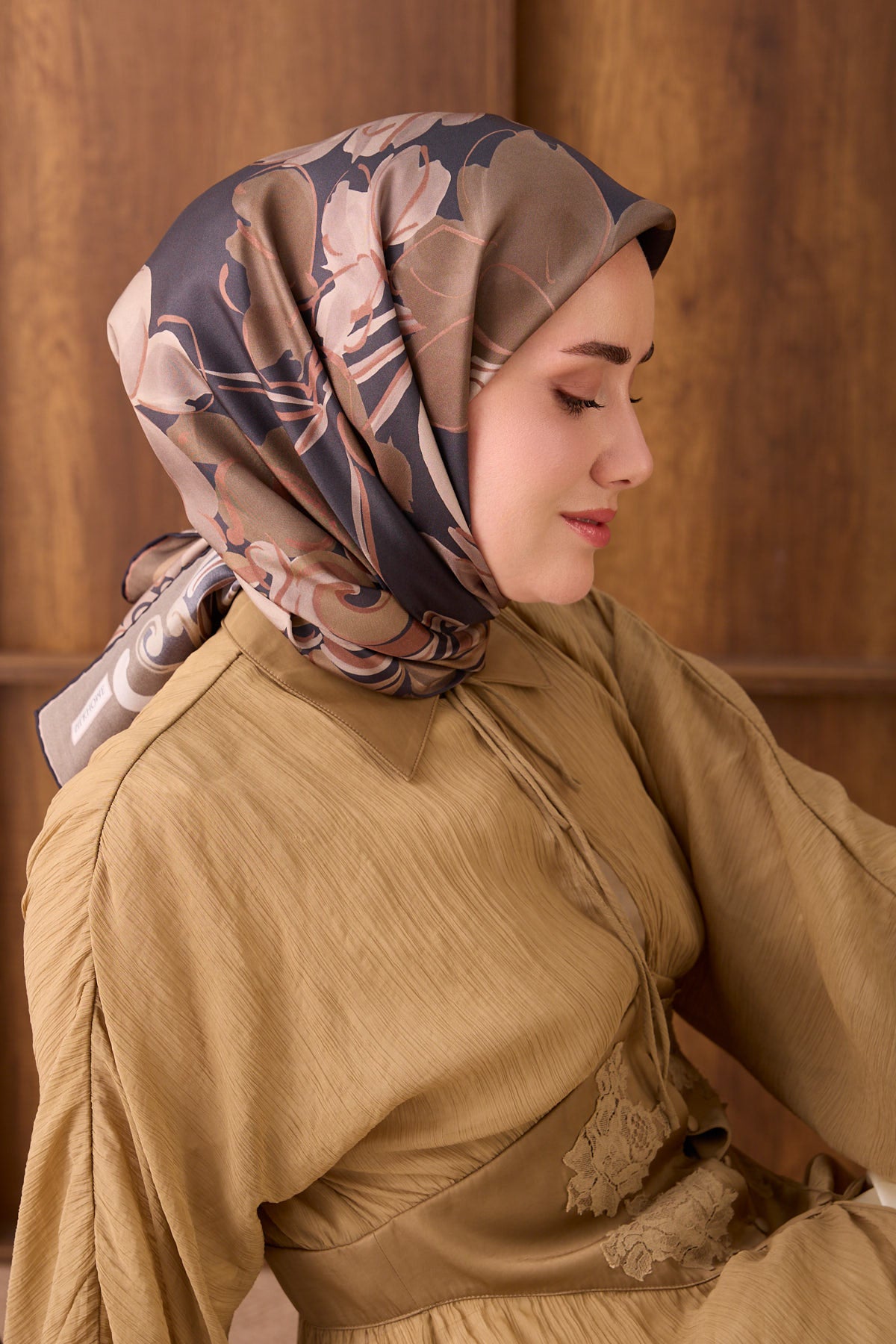 Silk Home Twill İpek Eşarp Vintage Floral 11557-17