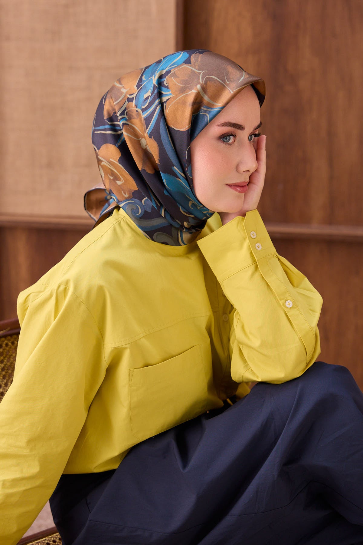 Silk Home Twill İpek Eşarp Vintage Floral 11557-19