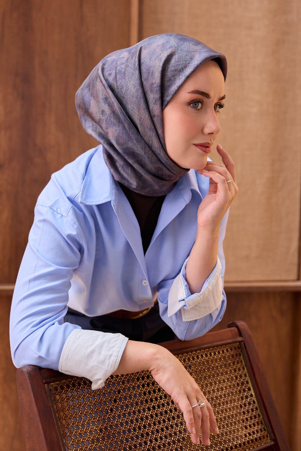 Silk Home Twill İpek Eşarp Batik 11558-19