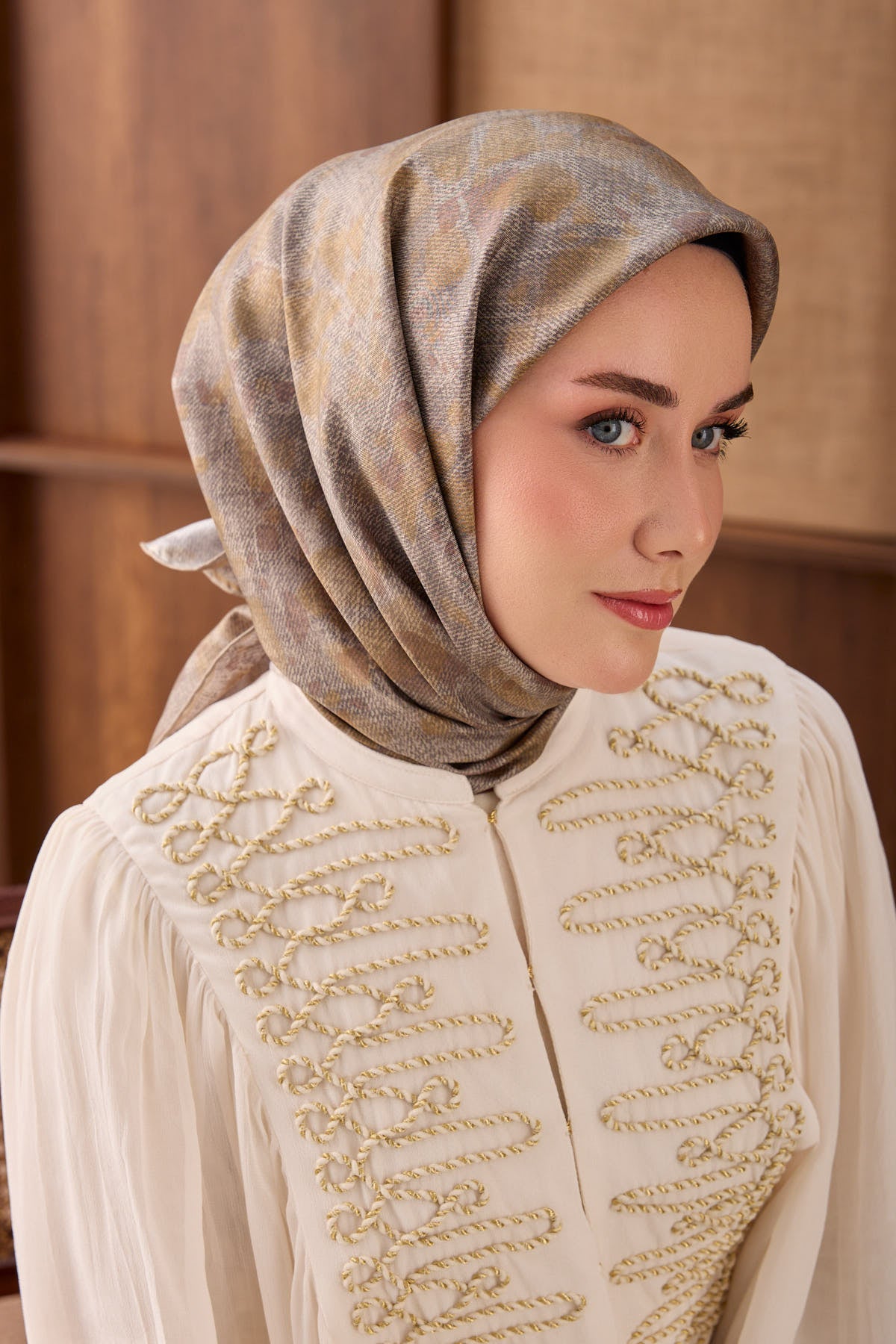 Silk Home Twill İpek Eşarp Batik 11558-20